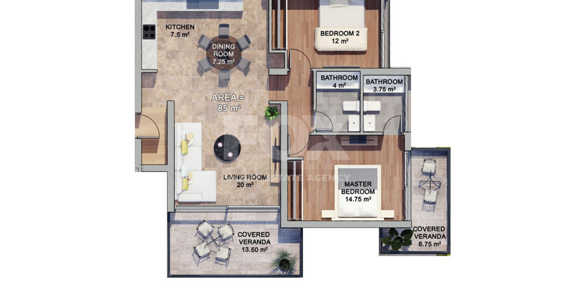 Two bedroom apartment for sale in Agios Tychonas Tourist area, Limassol