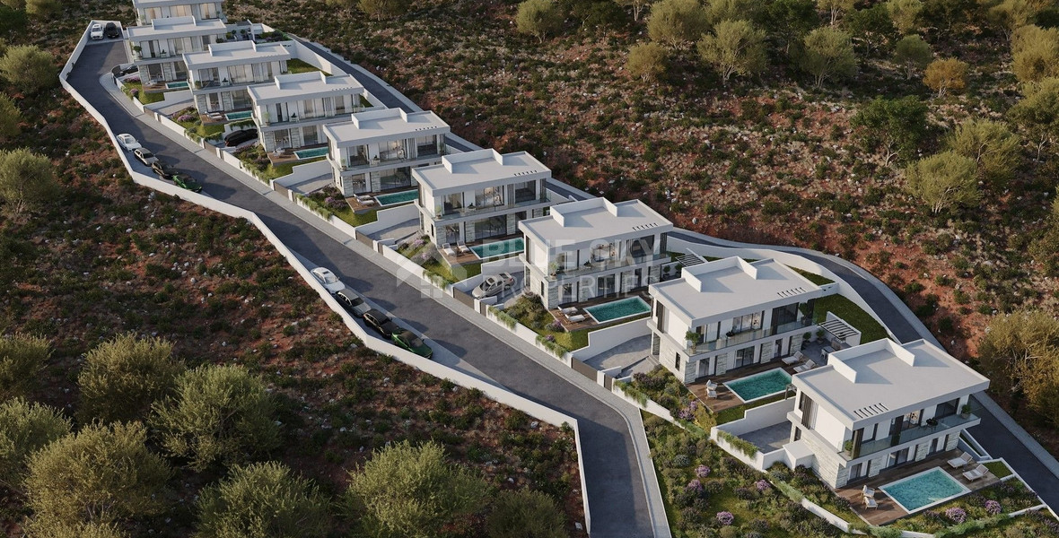 Luxury  three bedroom Villas for Sale in Geroskipou, Paphos with Panoramic Sea Views