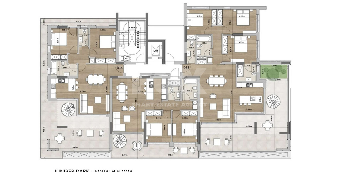 Top Floor Three bedroom apartment with Roof Garden for sale in Mesa Geitonia, Limassol