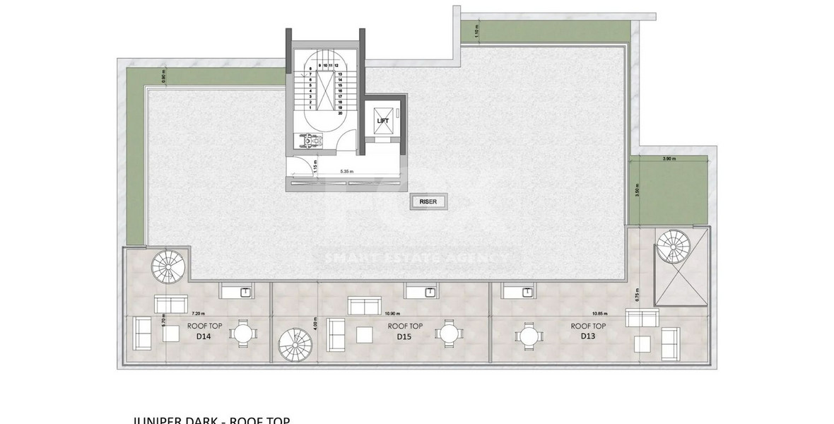 Top Floor Two bedroom apartment with Roof Garden for sale in Mesa Geitonia, Limassol