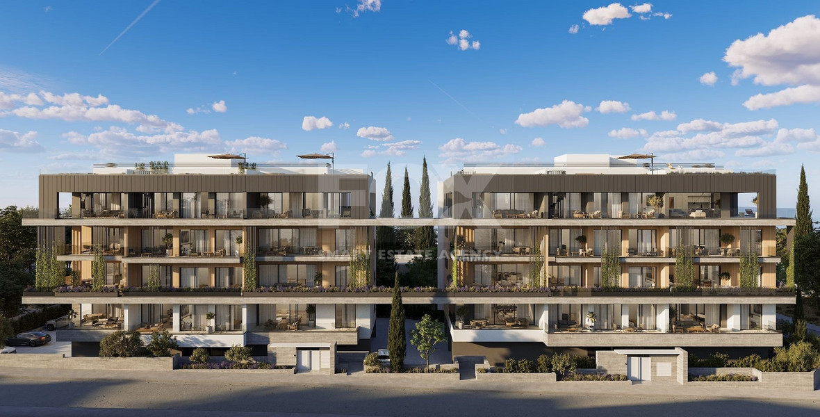 Top Floor Two bedroom apartment with Roof Garden for sale in Mesa Geitonia, Limassol