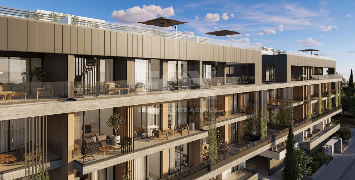 Top Floor Two bedroom apartment with Roof Garden for sale in Mesa Geitonia, Limassol