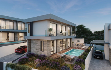 Three bedroom detached villas in Geroskipou, in Paphos