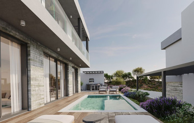 Three bedroom detached villas in Geroskipou, in Paphos