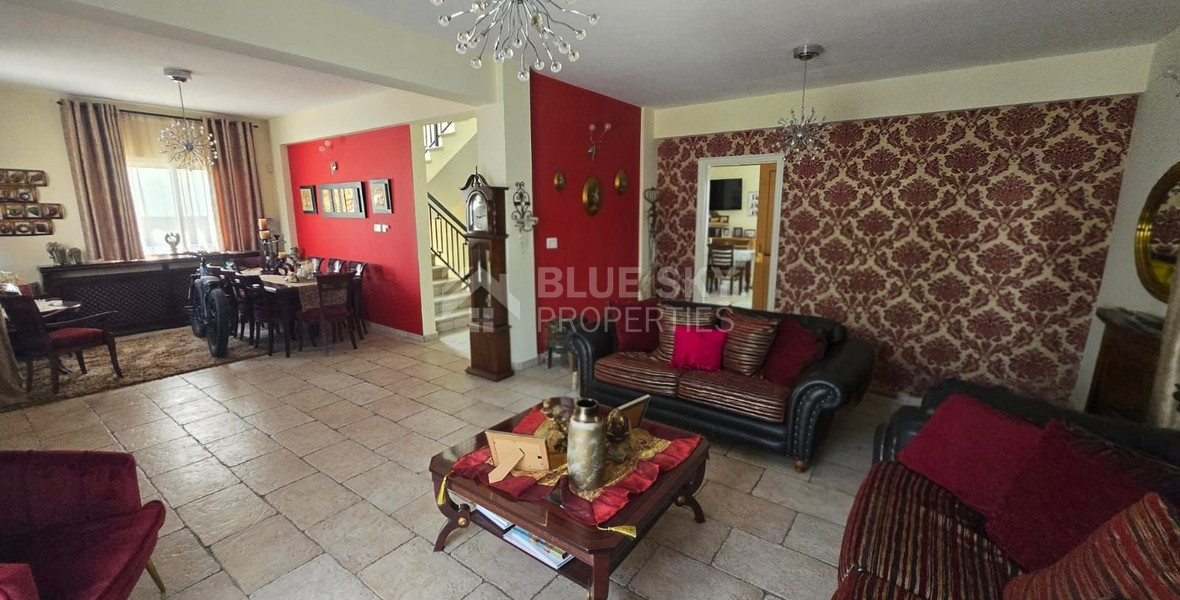 Renovated four-Bedroom Detached Villa for Sale in Agios Athanasios, Limassol – Resale Property with Partly Sea & City Views, Next to Green Area, No VAT