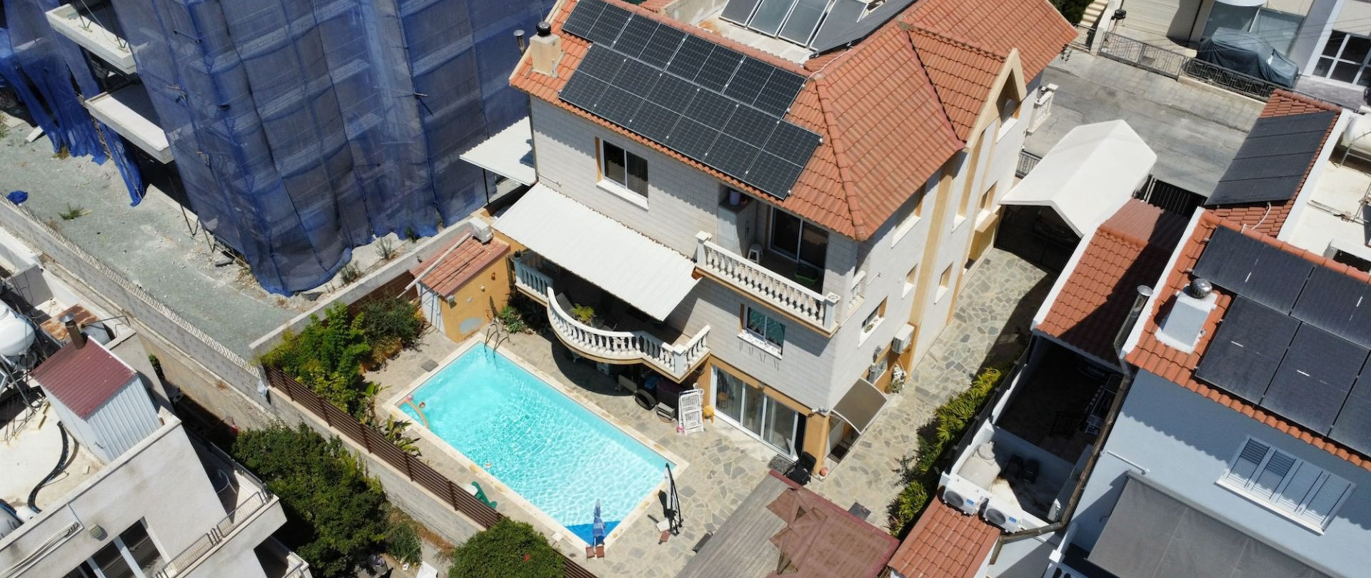 Renovated four-Bedroom Detached Villa for Sale in Agios Athanasios, Limassol – Resale Property with Partly Sea & City Views, Next to Green Area, No VAT