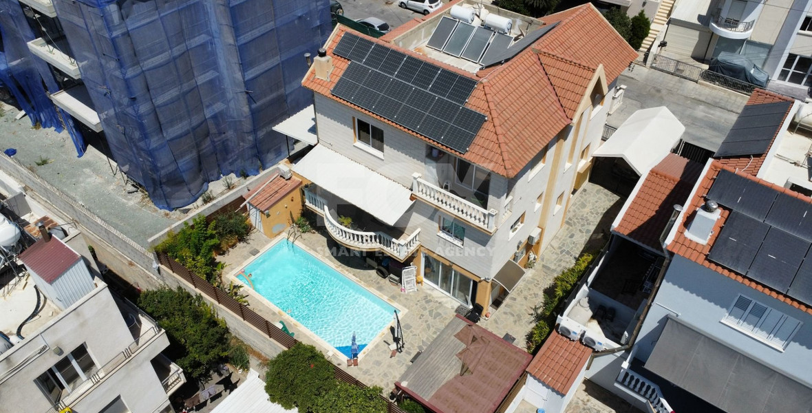 Renovated four-Bedroom Detached Villa for Sale in Agios Athanasios, Limassol – Resale Property with Partly Sea & City Views, Next to Green Area, No VAT