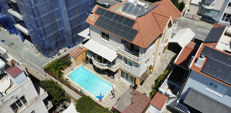 Renovated four-Bedroom Detached Villa for Sale in Agios Athanasios, Limassol – Resale Property with Partly Sea & City Views, Next to Green Area, No VAT