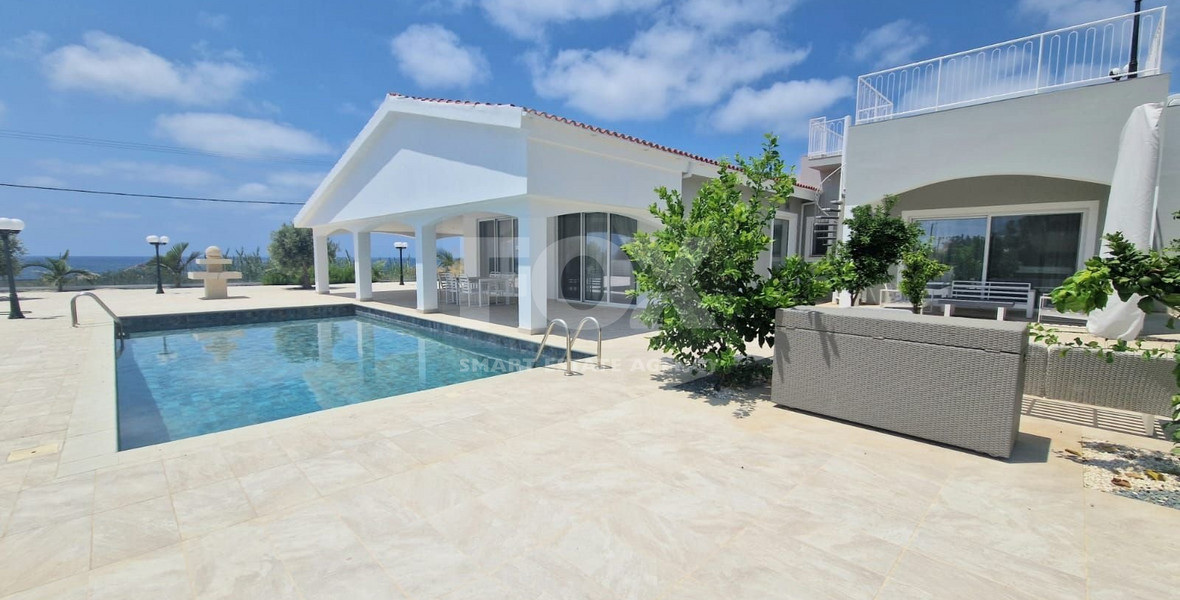 For Sale: Impressive, Brand New, Sea Front, Four Bedrooms Bungalow with Pool on a Huge Plot and Sea Views