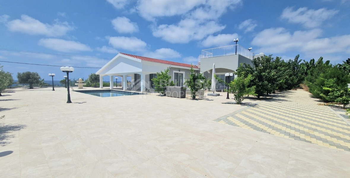 For Sale: Impressive, Brand New, Sea Front, Four Bedrooms Bungalow with Pool on a Huge Plot and Sea Views
