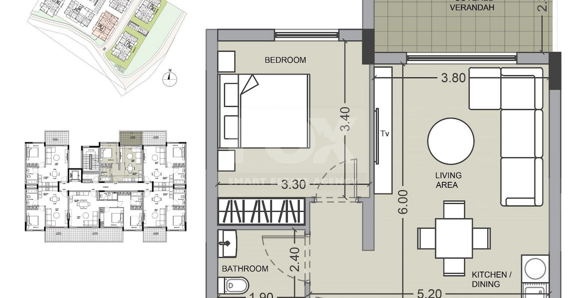 One bedroom apartment for sale in Asomatos village, Limassol