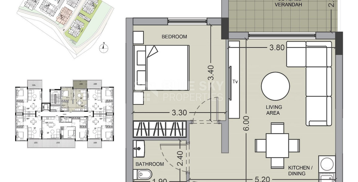 One bedroom apartment for sale in Asomatos village, Limassol