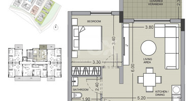 One bedroom apartment for sale in Asomatos village, Limassol