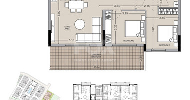 Two bedroom apartment for sale in Asomatos village, Limassol