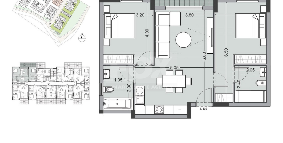 Top Floor Two bedroom apartment for sale in Asomatos village, Limassol