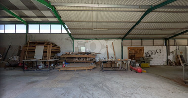Spacious Warehouse with Large Plot in Agia Varvara, Paphos for sale .