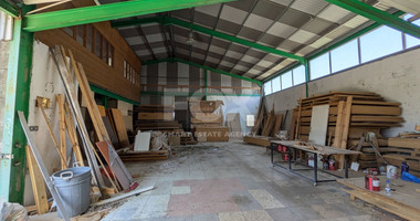 Spacious Warehouse with Large Plot in Agia Varvara, Paphos for sale .