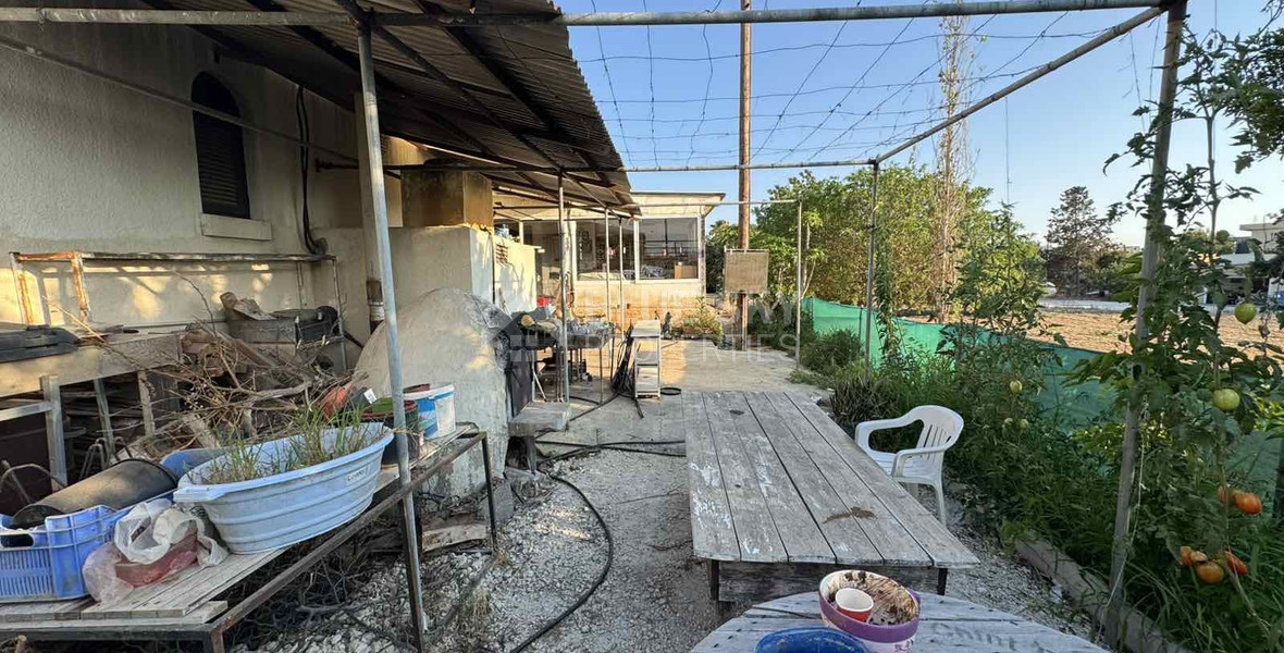 For sale, a three-bedroom bungalow in the Chloraka community in the Paphos district.