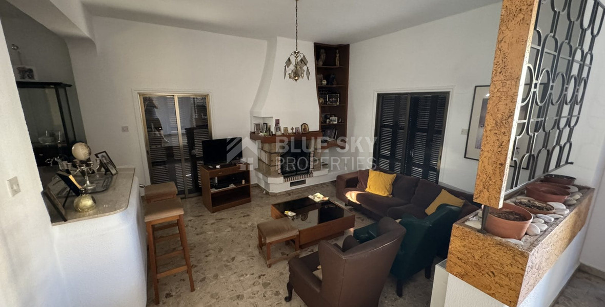 For sale, a three-bedroom bungalow in the Chloraka community in the Paphos district.