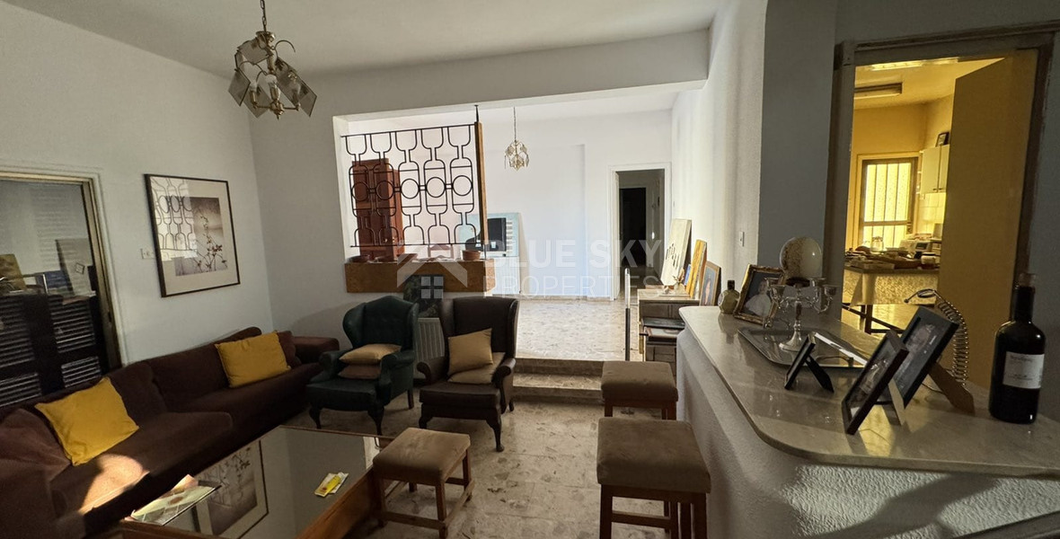 For sale, a three-bedroom bungalow in the Chloraka community in the Paphos district.