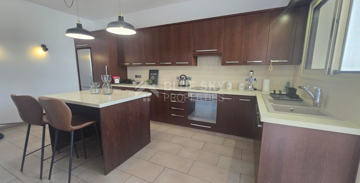 Three bedroom upper house for rent, Omonia, Limassol