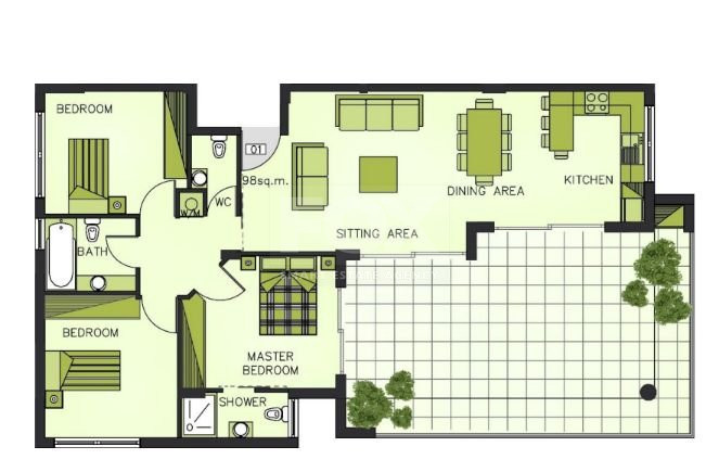 Three bedroom apartment for sale in Potamos Germasogeias, Limassol