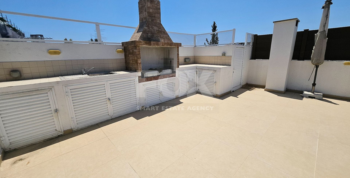 Furnished Two Bedroom Apartment With Roof Garden for rent in Germasogeia Area