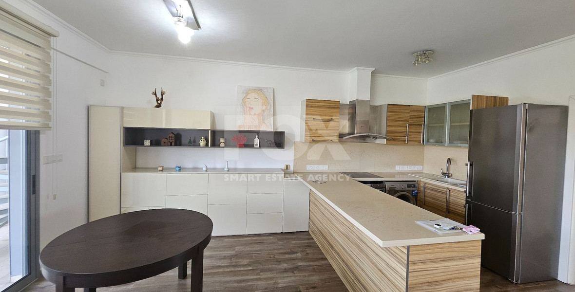 Furnished Two Bedroom Apartment With Roof Garden for rent in Germasogeia Area