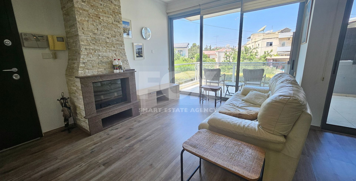 Furnished Two Bedroom Apartment With Roof Garden for rent in Germasogeia Area