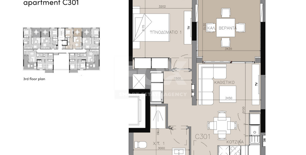 One bedroom apartment for sale in Zakaki, Limassol