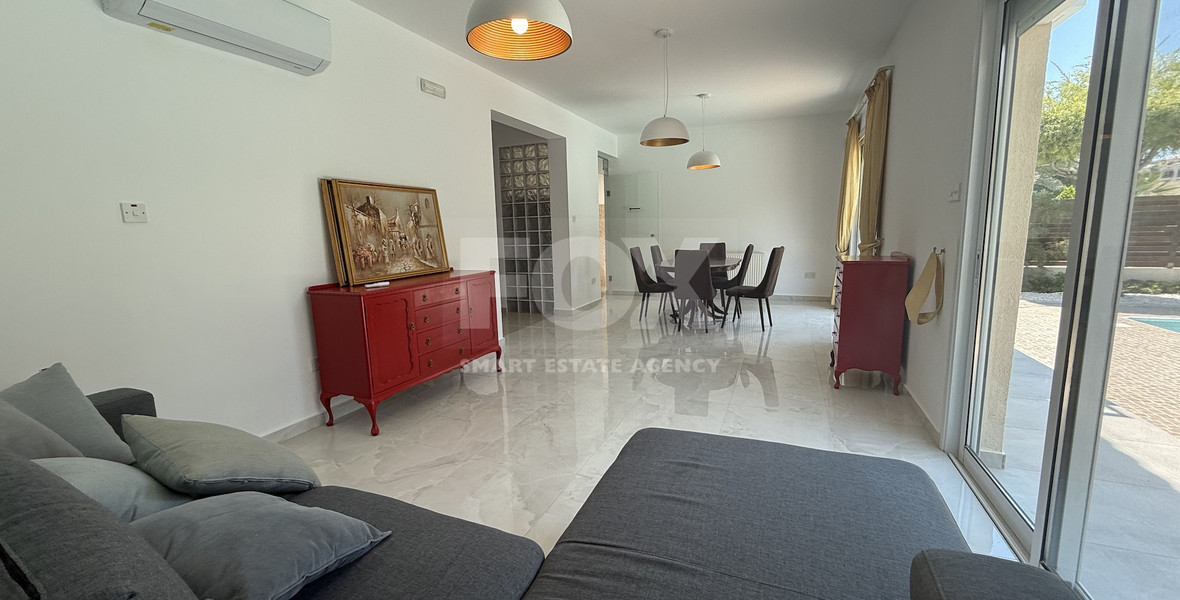 Modern Furnished Villa with Pool for rent in Potamos Germasogeias