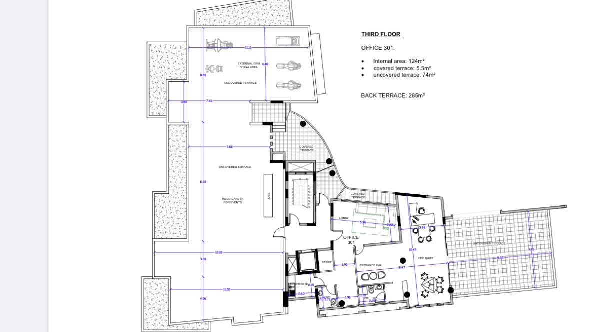 Oficina 124 m² en Pafos, Chipre