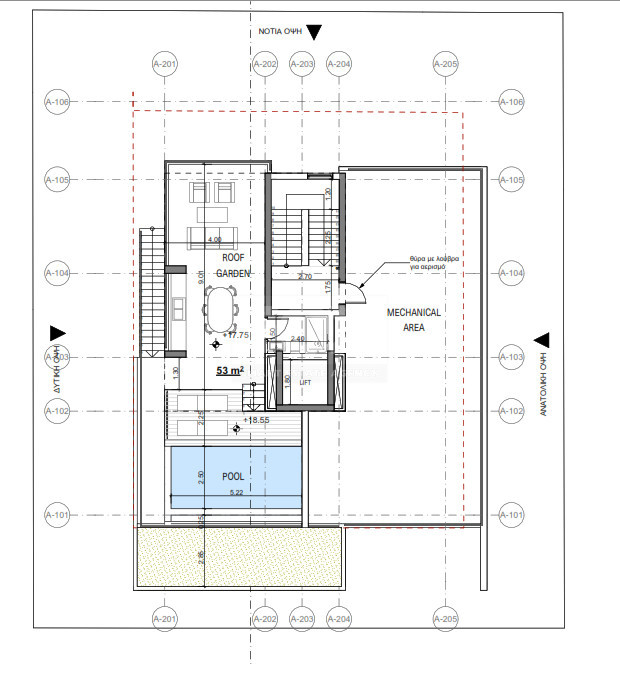Top floor 3 bedroom apartment with Roof Garden and private pool for sale in Agios Nektarios, Limassol