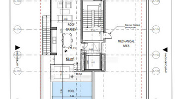 Top floor 3 bedroom apartment with Roof Garden and private pool for sale in Agios Nektarios, Limassol
