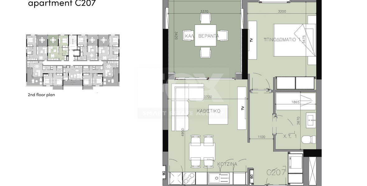 One bedroom apartment for sale in Zakaki, Limassol
