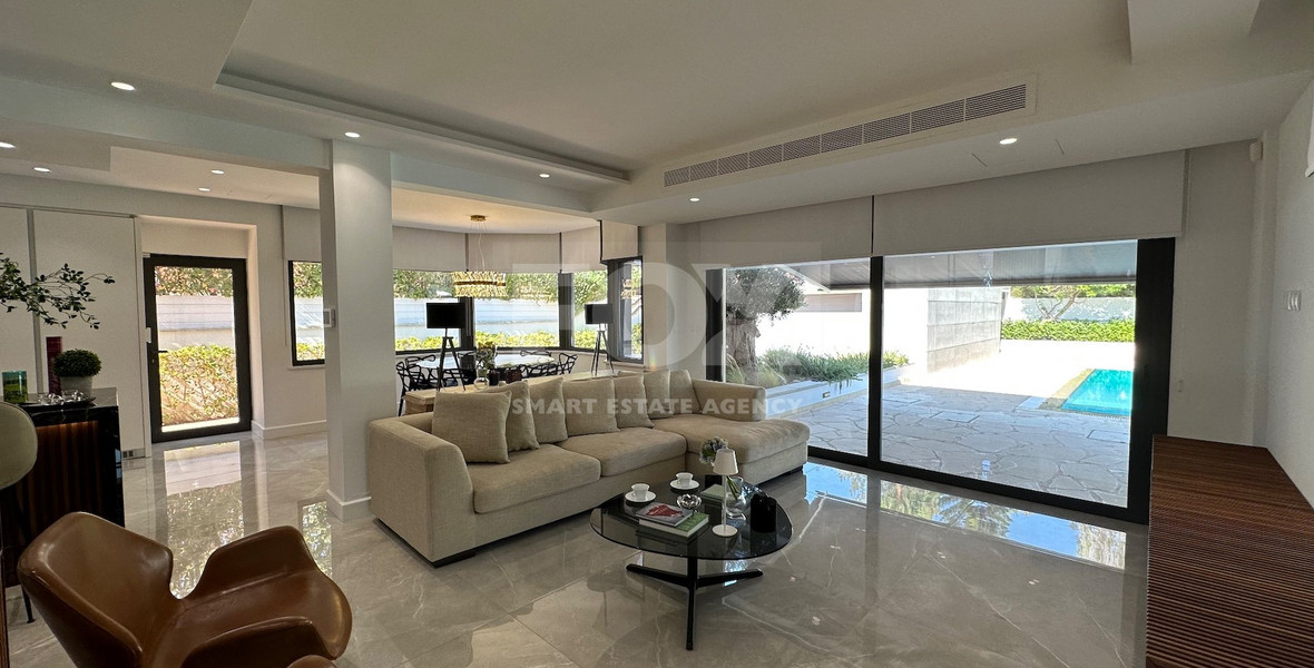 FOR RENT LUXURY FURNISHED 4 BEDROOM VILLA WITH SEPARATE MAIDS QUARTER WITH BEAUTIFUL GARDENS AND POOL IN GERMASOGIA AREA.