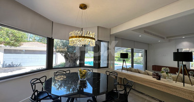 FOR RENT LUXURY FURNISHED 4 BEDROOM VILLA WITH SEPARATE MAIDS QUARTER WITH BEAUTIFUL GARDENS AND POOL IN GERMASOGIA AREA.