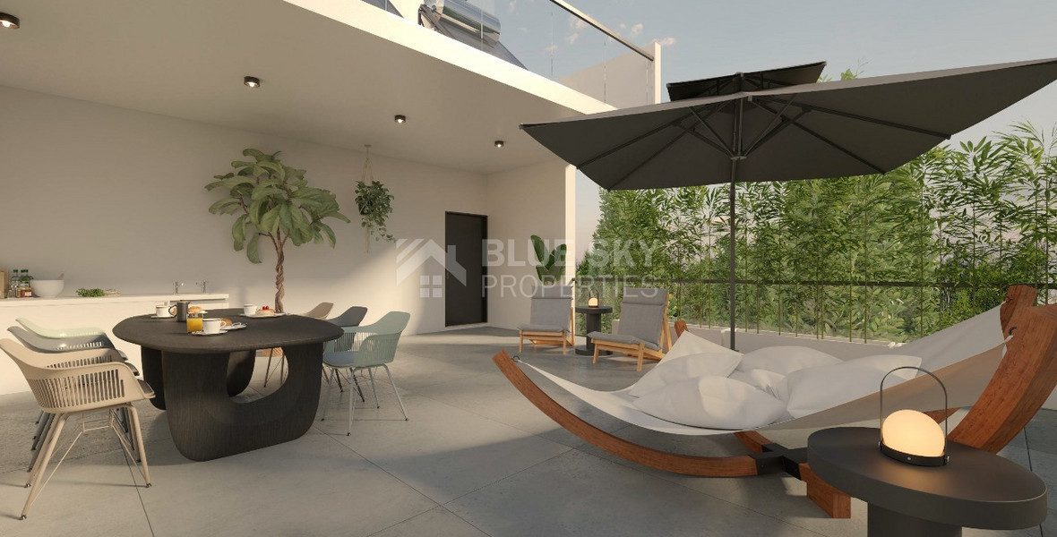 Modern Two Bedroom Penthouse with Roof Garden for sale in Agios Spiridon area of Limassol