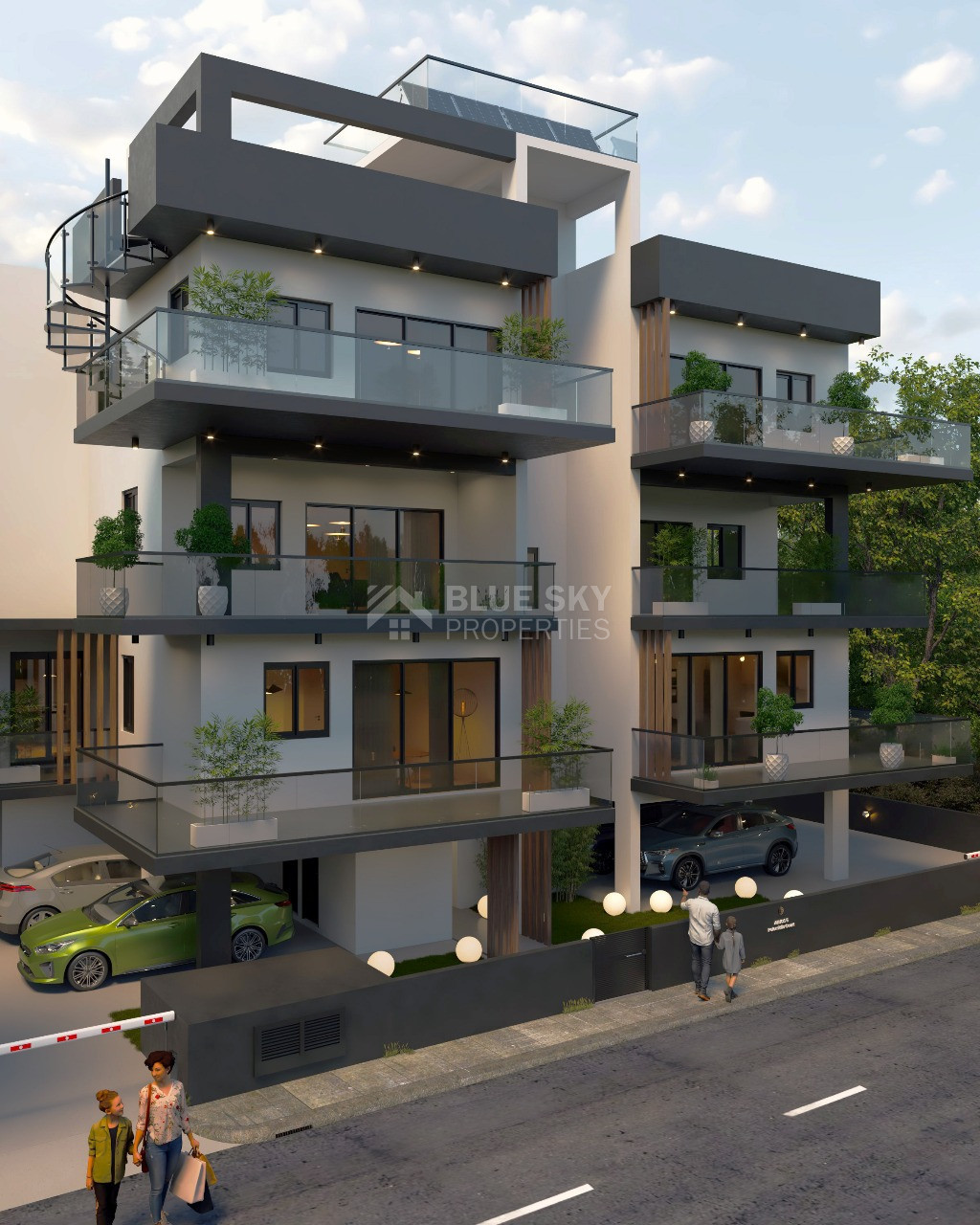 Three Bedroom penthouse with private Roof Garden for sale in Kato Polemidia
