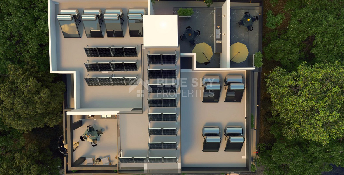Three Bedroom penthouse with private Roof Garden for sale in Kato Polemidia