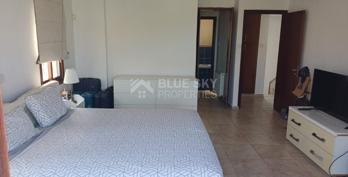 Three bedroom detached house with pool for rent in Moni, Limassol