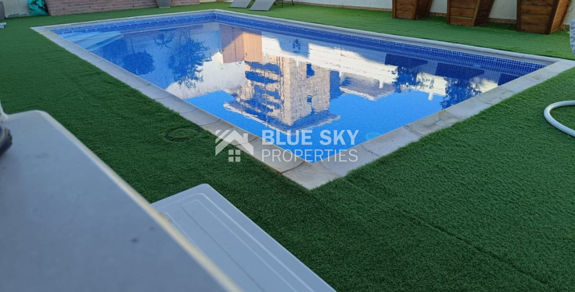 Three bedroom detached house with pool for rent in Moni, Limassol
