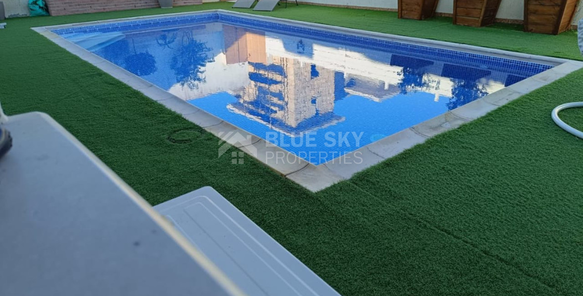 Three bedroom detached house with pool for rent in Moni, Limassol