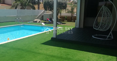 Three bedroom detached house with pool for rent in Moni, Limassol