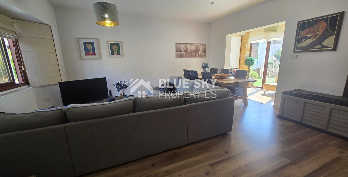 Three bedroom detached house with pool for rent in Moni, Limassol