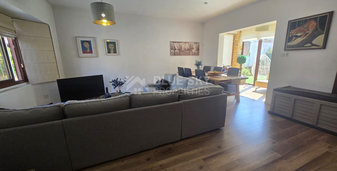 Three bedroom detached house with pool for rent in Moni, Limassol