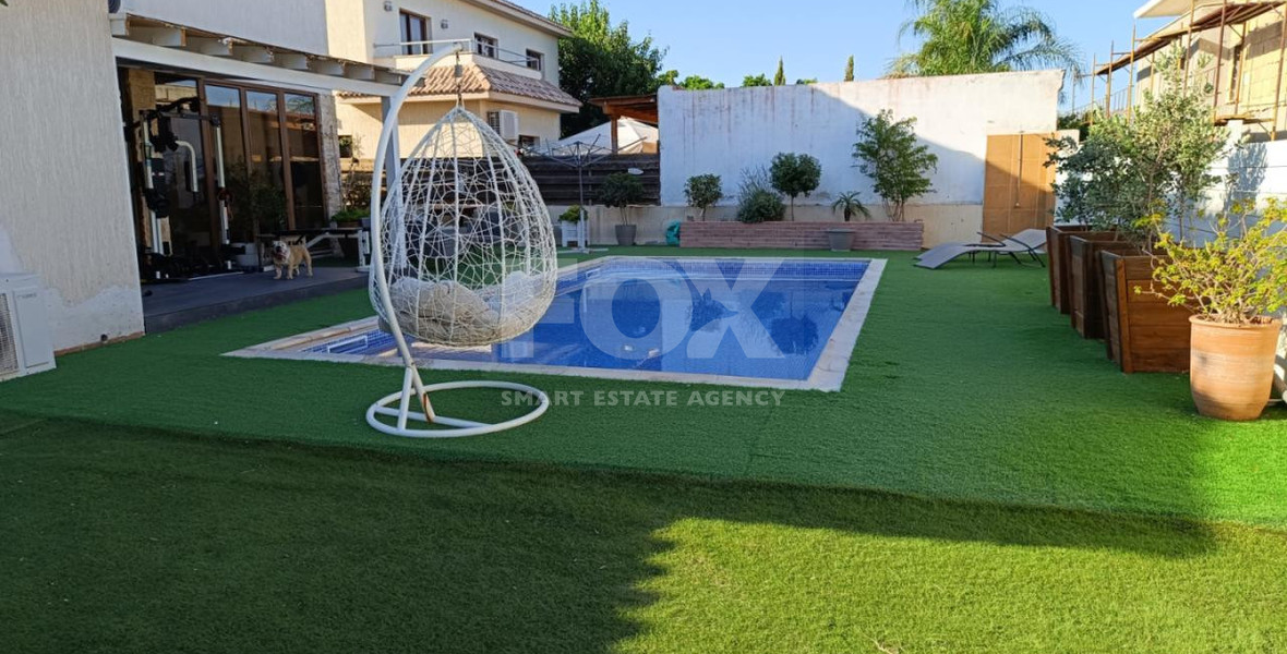 Three bedroom detached house with pool for rent in Moni, Limassol