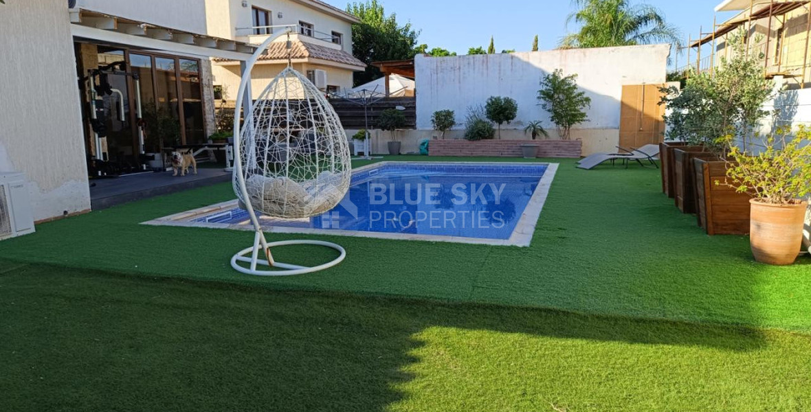 Three bedroom detached house with pool for rent in Moni, Limassol