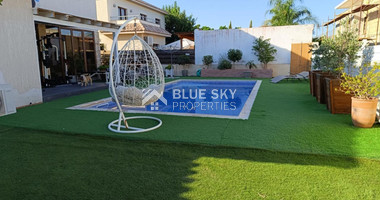 Three bedroom detached house with pool for rent in Moni, Limassol