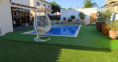 Three bedroom detached house with pool for rent in Moni, Limassol